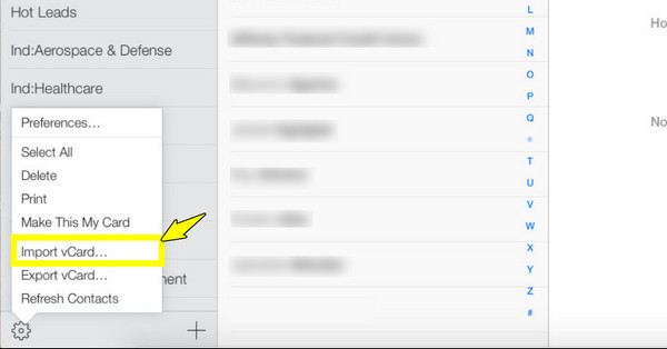 Transferir archivos VCF a iPhone con iCloud