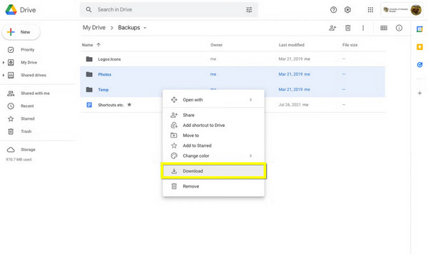 Servicio de almacenamiento en la nube: Enviar archivo desde iPhone