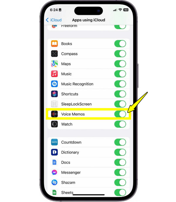 iCloud 同步语音备忘录
