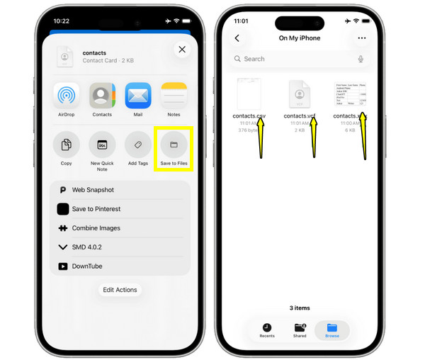 एंड्रॉइड से आईफोन में vCard के जरिए कॉन्टैक्ट्स ट्रांसफर करना