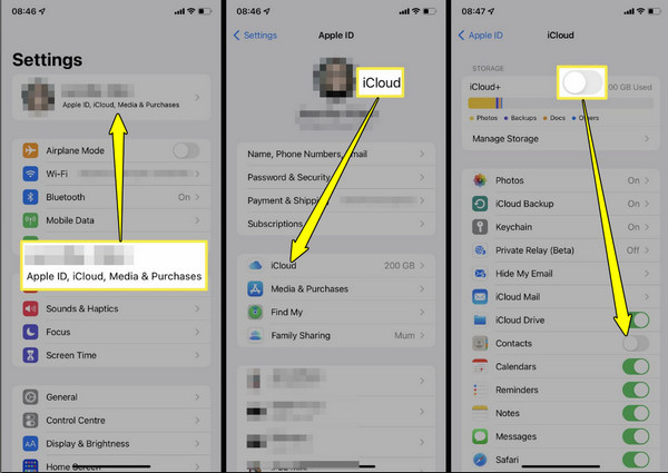 iCloud sinkronizacija Prijenos Prijenos kontakata s iPhonea na iPhone