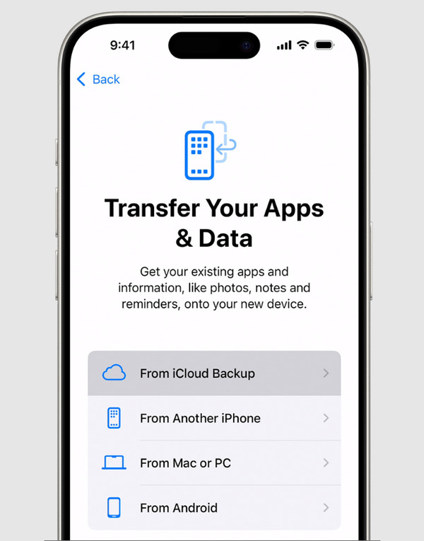 iCloud Backup Συγχρονισμός μουσικής από iPhone σε iPhone