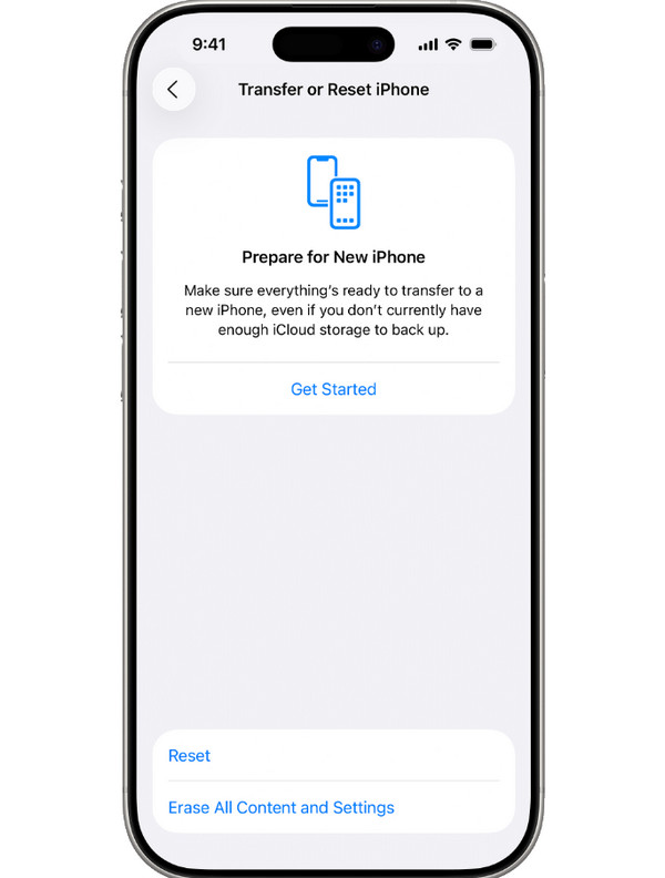 Επαναφορά ρυθμίσεων iPhone
