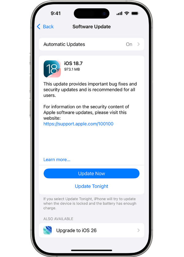 Ενημερώστε το iOS