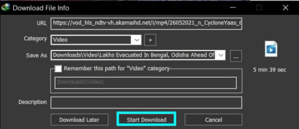 Use Idm to Download