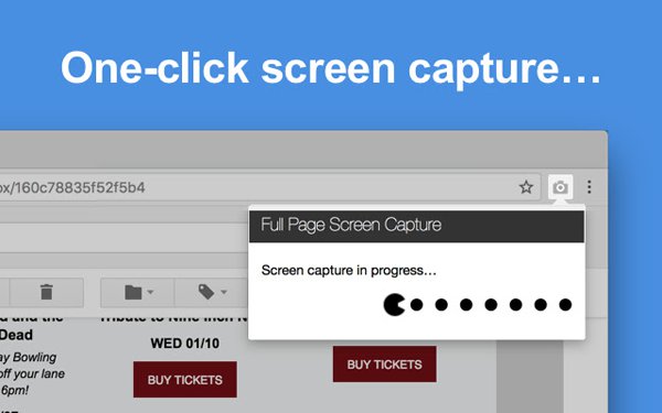 Proširenja GoFullPage za pomicanje snimki zaslona