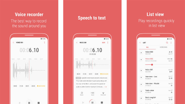 Samsung Audio Recorder Facebook Messanger Call