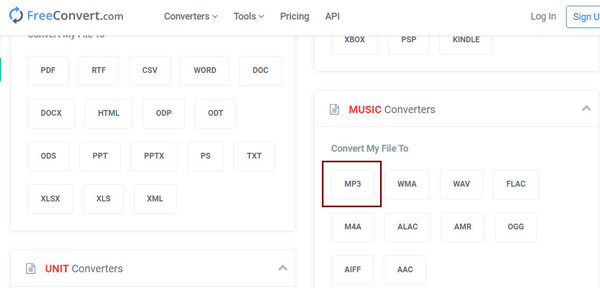 Choose the MPEG to MP3 Converter