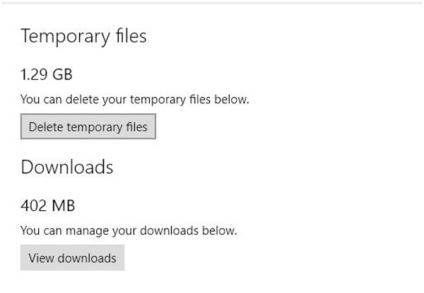 Delete Temporary Files