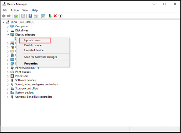 Device Manager Actualizați driverul