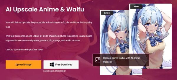 Anime AI Upscaler VanceAI