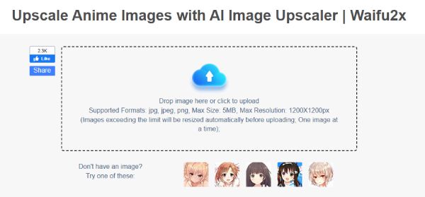 Anime AI felskálázó Waifu2x