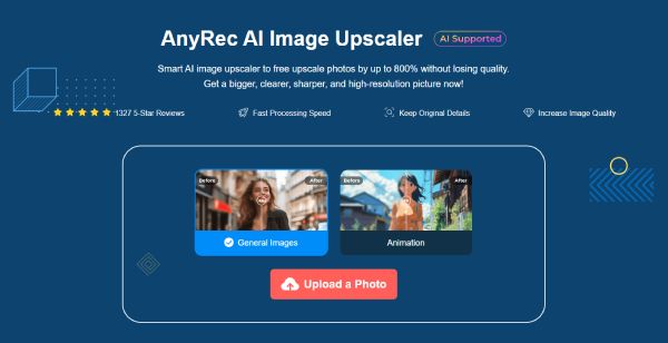 Upscaler de imagem AnyRec AI