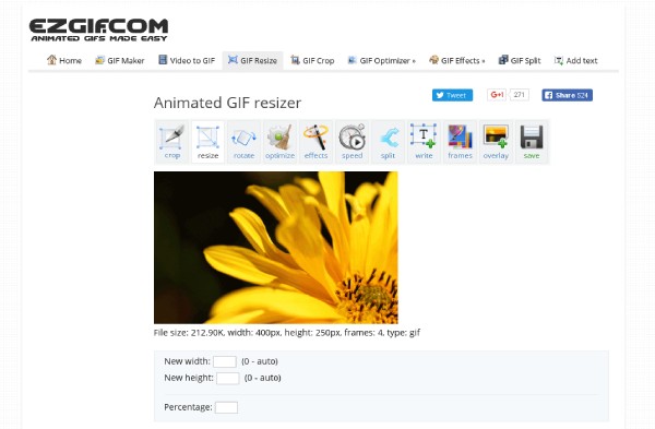 GIF-oppskalering EZGIF