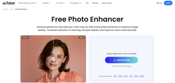 Fotor Zet JPEG om in hoge kwaliteit