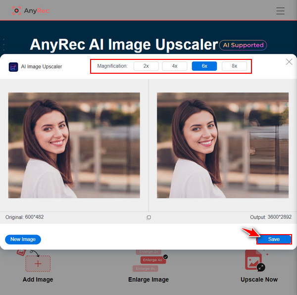 Immagine Anyrec Upscale
