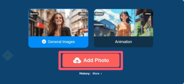 Dodaj fotografije AnyRec AI Image Upscaler