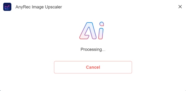 Tekoäly käsittelee AnyRec-tiedostoa