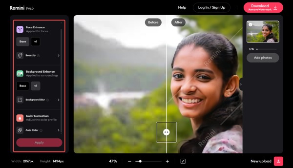 Kuvanparannus Remini