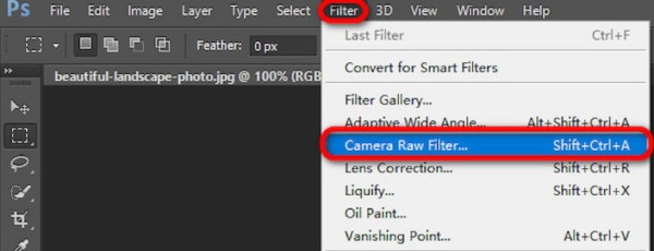Bộ lọc Camera Raw trong Photoshop