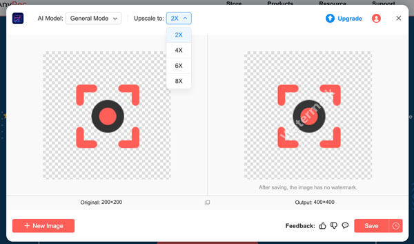 高级 Anyrec 标志