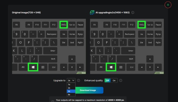 Escolha a ampliação de alto nível