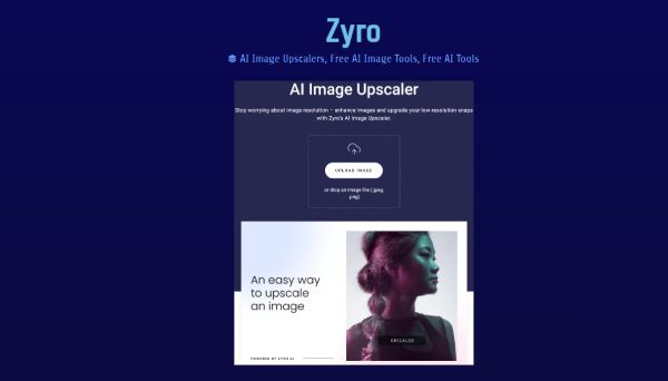 Zyro Ai Image Upscaler