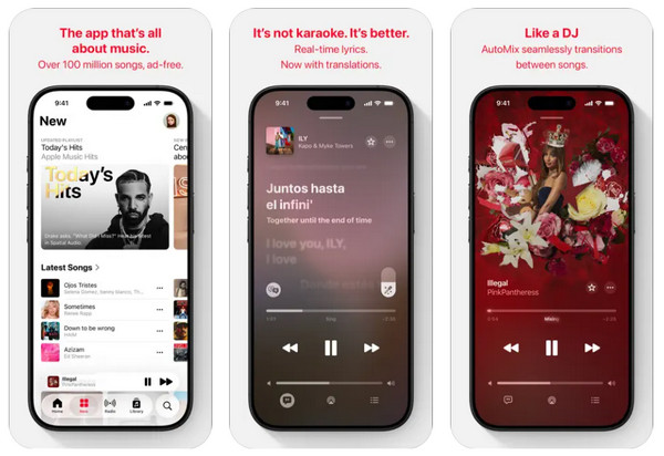 נגן M4A לאייפון של אפל מיוזיק