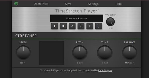 נגן M4A מקוון של Timestretch