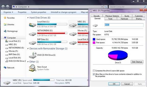 Nettoyage de disque