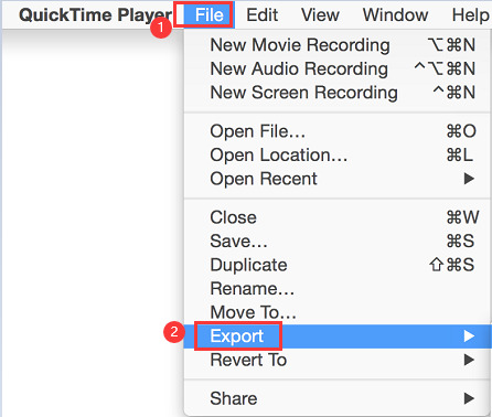 Quicktime Convert MP4