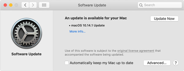 อัปเดตระบบ Mac