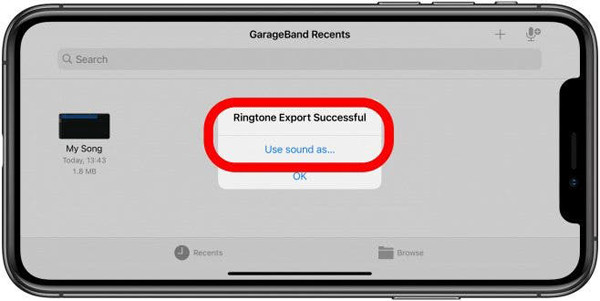 Import And Share Recorded Ringtone