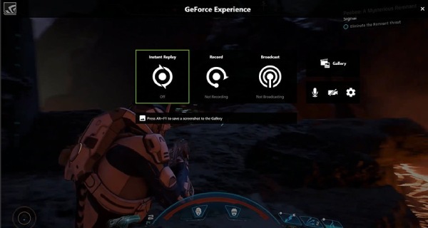 Captura de audio del juego Nvidia