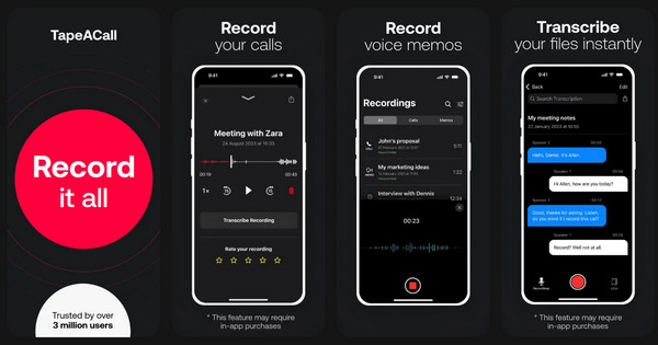 Εγγραφή κλήσεων Tapeacall