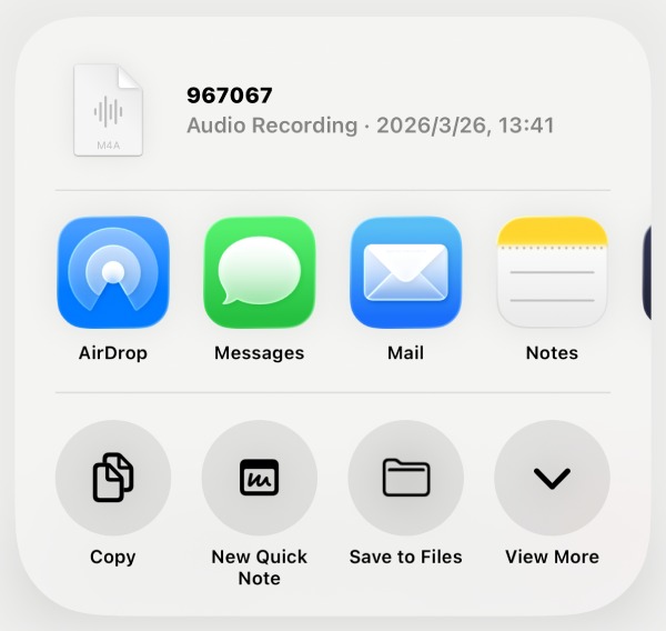 分享語音信箱 iPhone