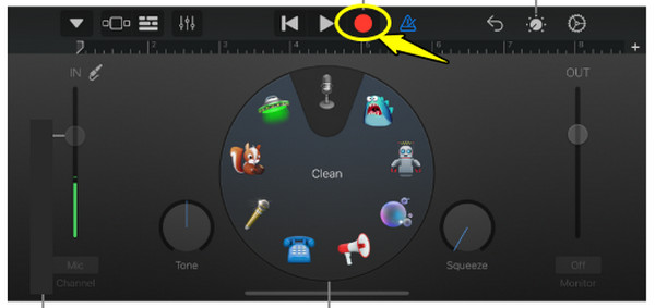 GarageBand hangfelvétel iPhone-on