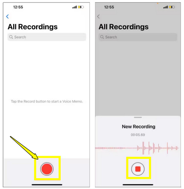 Hangjegyzetek Hangfelvétel iPhone-on