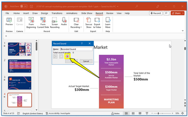 Rakam Audio Dalam Powerpoint