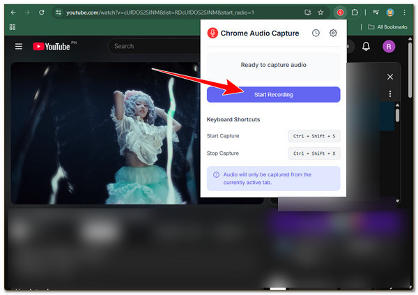 Chrome Audio Capture Start optagelse
