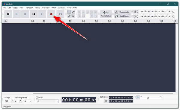 Audacity Pokreni snimanje Discorda