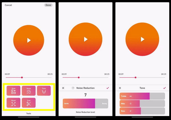 Dolby On Edit Recording