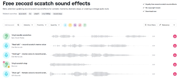  Звуковой эффект скретчинга записи в бодром ритме