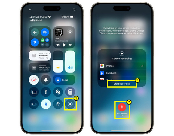 บันทึกการโทร WhatsApp ในตัวบน iPhone