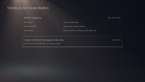 Regola il tempo di registrazione su PS5