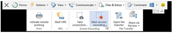 Grabar Teamviewer Iniciar grabación de Teamview