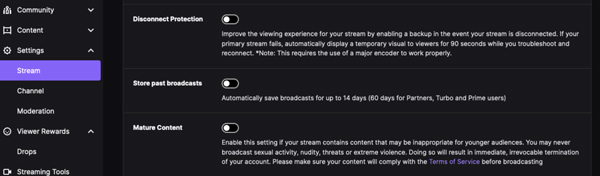 Save Streams on Twitch