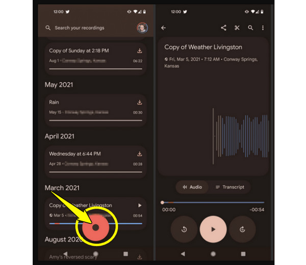 Android Record Lectures