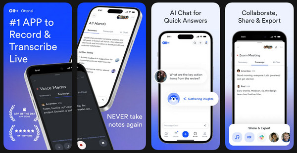 Înregistrator de prelegeri Otter AI