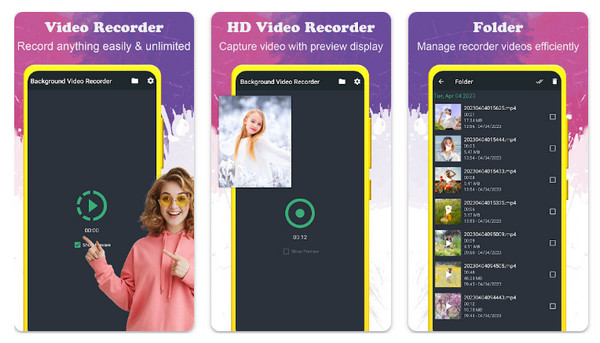 Skrin Rakaman Android dalam Mod Tidur